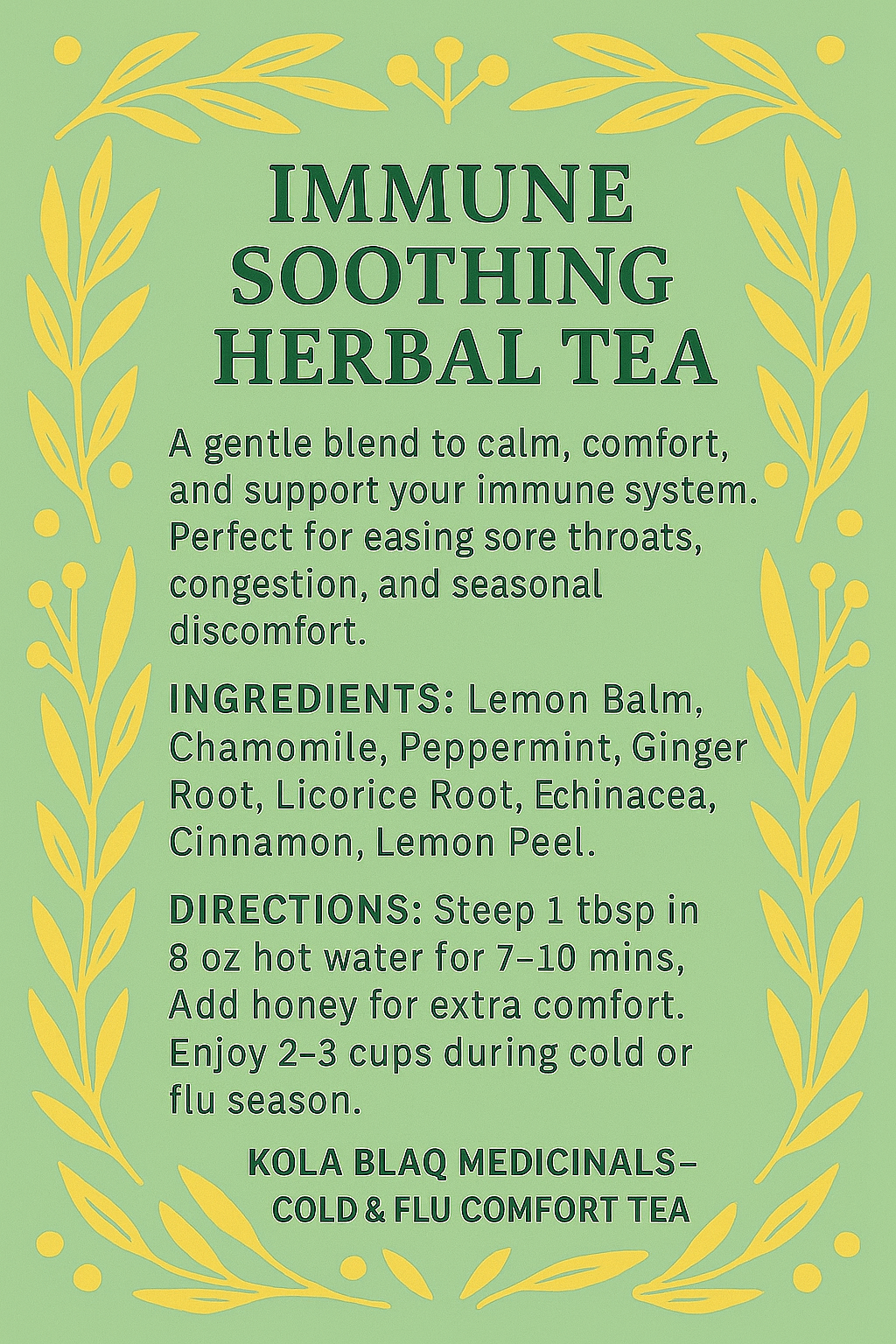 Cough, Cold, & Flu Herbal Tea (6)